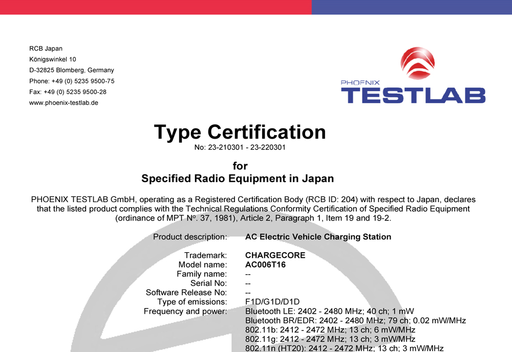 Сертификация TELEC для японского рынка